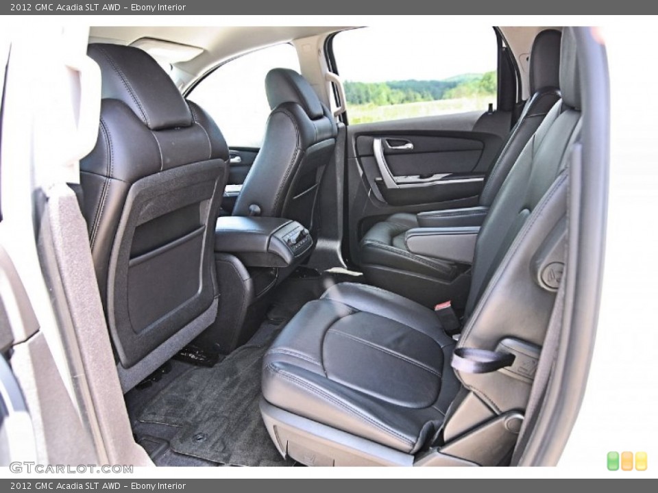 Ebony Interior Rear Seat for the 2012 GMC Acadia SLT AWD #81680145