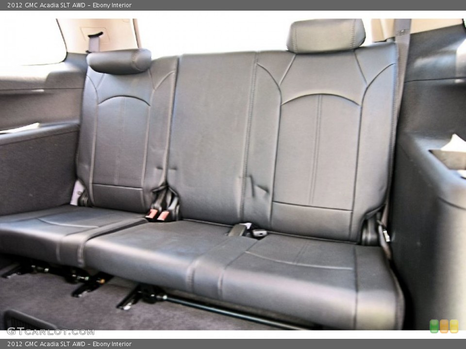 Ebony Interior Rear Seat for the 2012 GMC Acadia SLT AWD #81680161