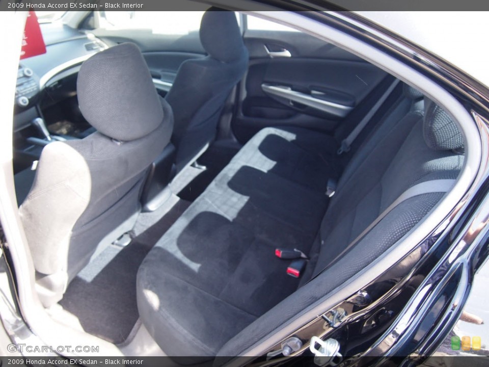 Black Interior Rear Seat for the 2009 Honda Accord EX Sedan #81680170