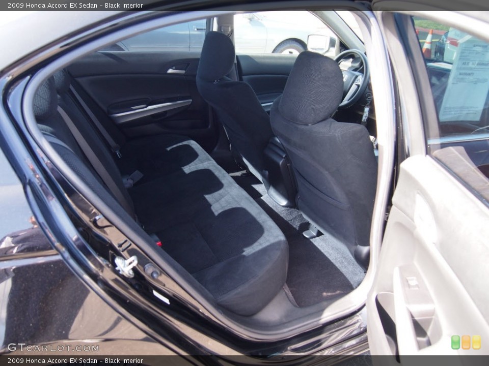 Black Interior Rear Seat for the 2009 Honda Accord EX Sedan #81680187