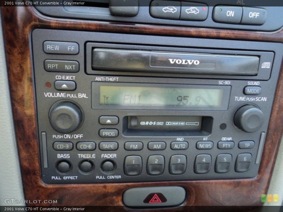 Gray Interior Audio System for the 2001 Volvo C70 HT Convertible #81680862