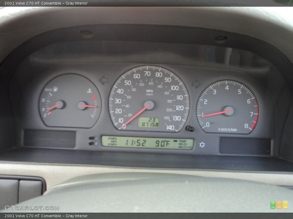 Gray Interior Gauges for the 2001 Volvo C70 HT Convertible #81680878