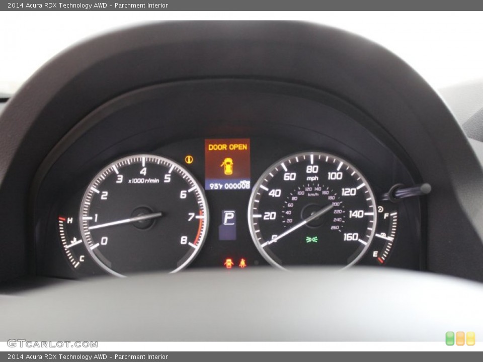 Parchment Interior Gauges for the 2014 Acura RDX Technology AWD #81683815