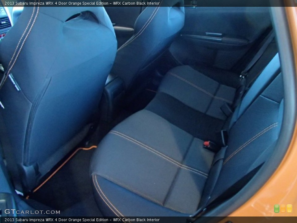 WRX Carbon Black Interior Rear Seat for the 2013 Subaru Impreza WRX 4 Door Orange Special Edition #81686568