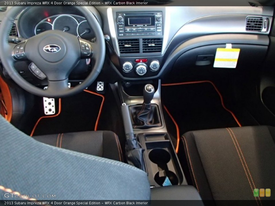 WRX Carbon Black Interior Dashboard for the 2013 Subaru Impreza WRX 4 Door Orange Special Edition #81686595