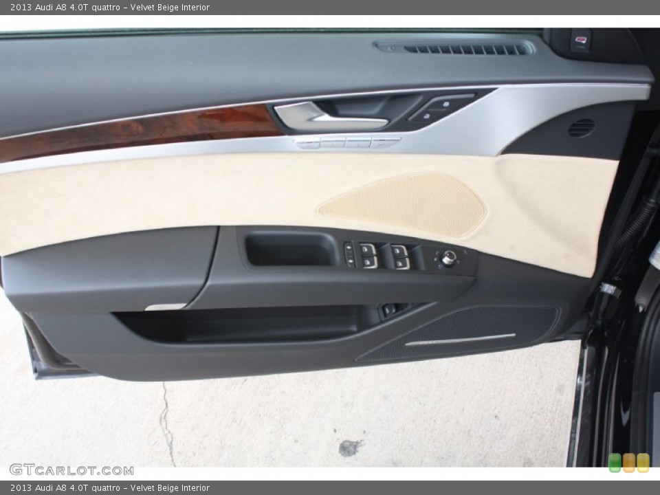Velvet Beige Interior Door Panel for the 2013 Audi A8 4.0T quattro #81686645