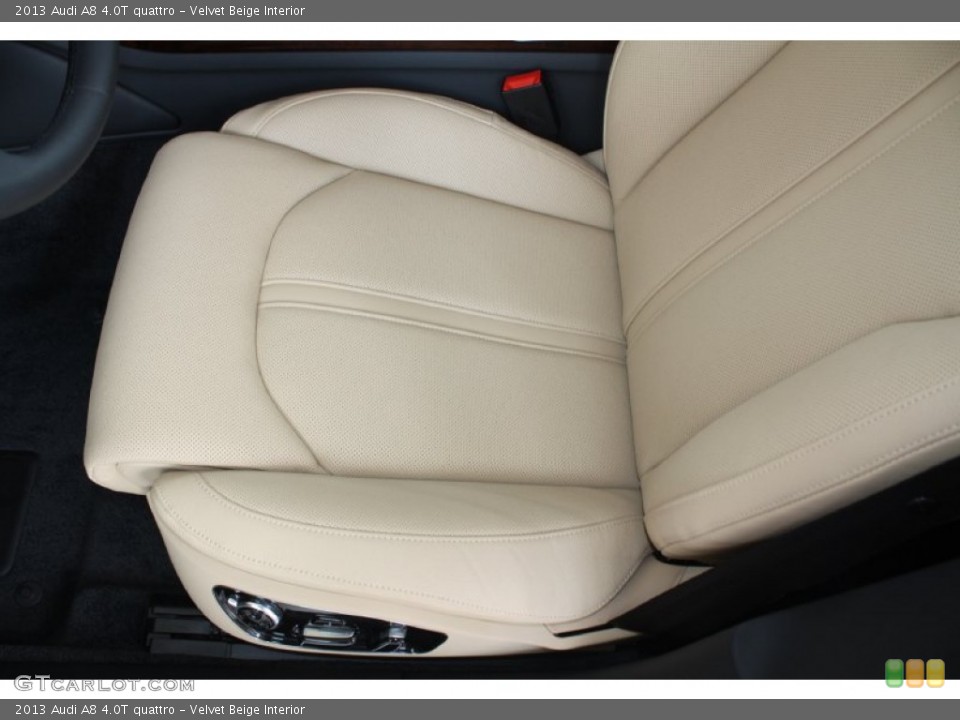 Velvet Beige Interior Front Seat for the 2013 Audi A8 4.0T quattro #81686694