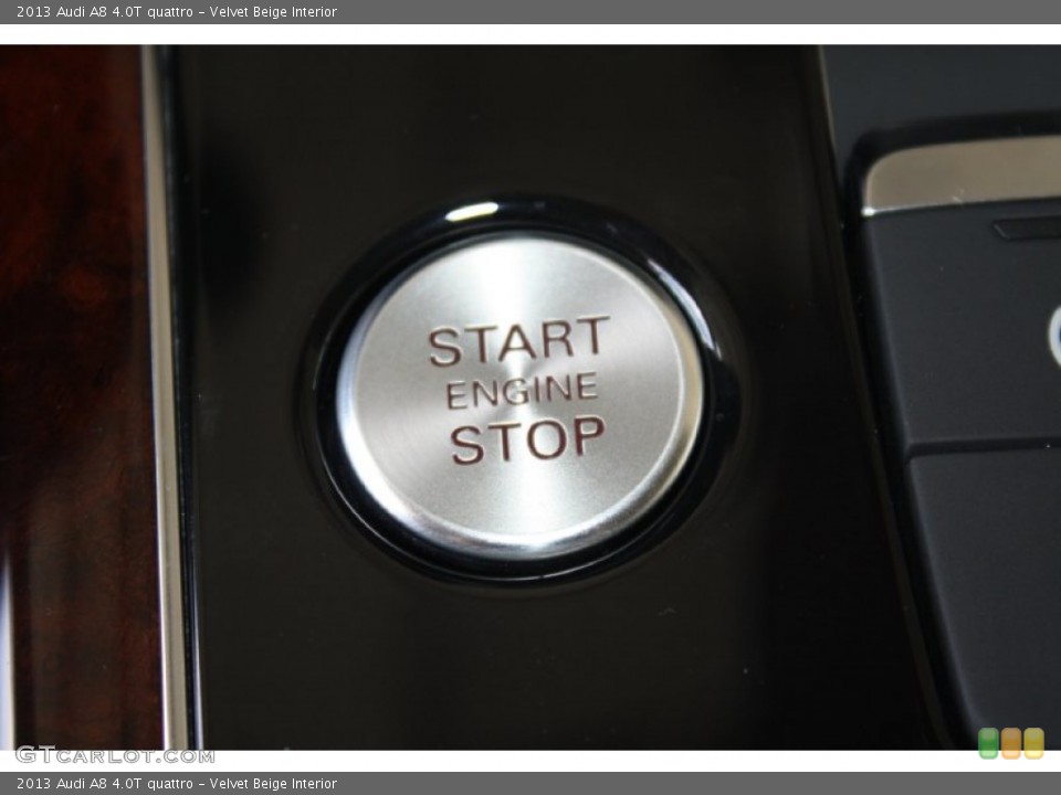 Velvet Beige Interior Controls for the 2013 Audi A8 4.0T quattro #81686955