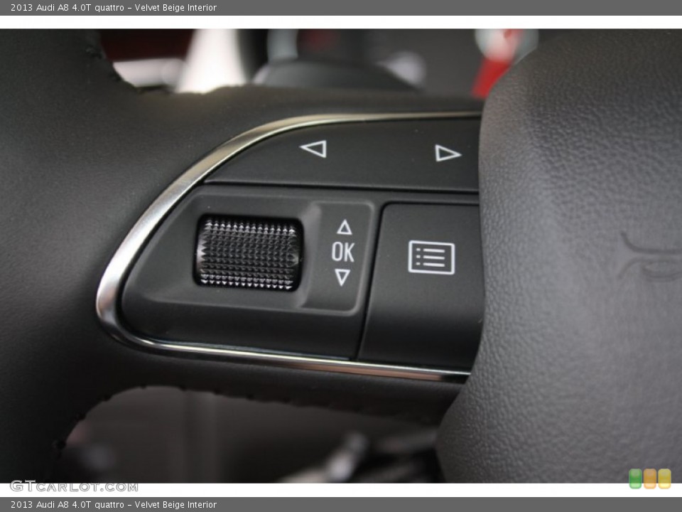 Velvet Beige Interior Controls for the 2013 Audi A8 4.0T quattro #81687021
