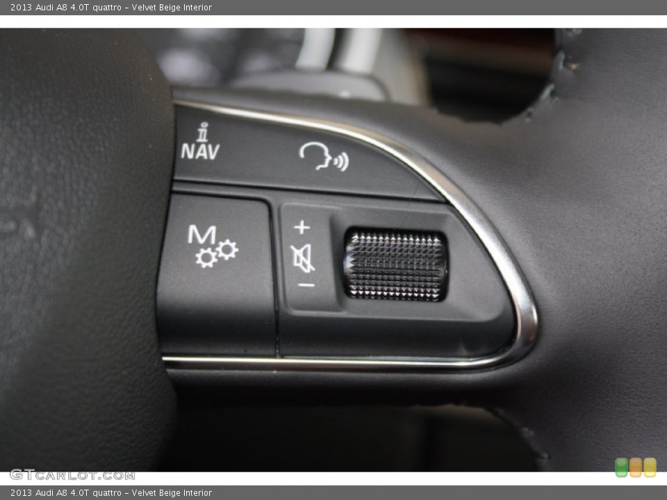 Velvet Beige Interior Controls for the 2013 Audi A8 4.0T quattro #81687060