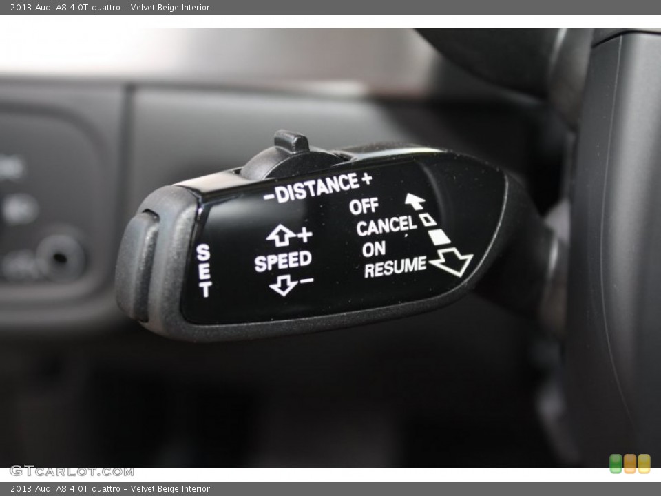 Velvet Beige Interior Controls for the 2013 Audi A8 4.0T quattro #81687078