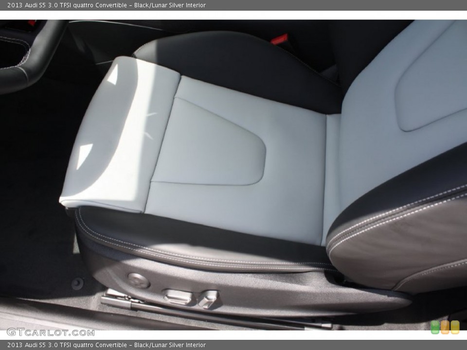 Black/Lunar Silver Interior Front Seat for the 2013 Audi S5 3.0 TFSI quattro Convertible #81688632