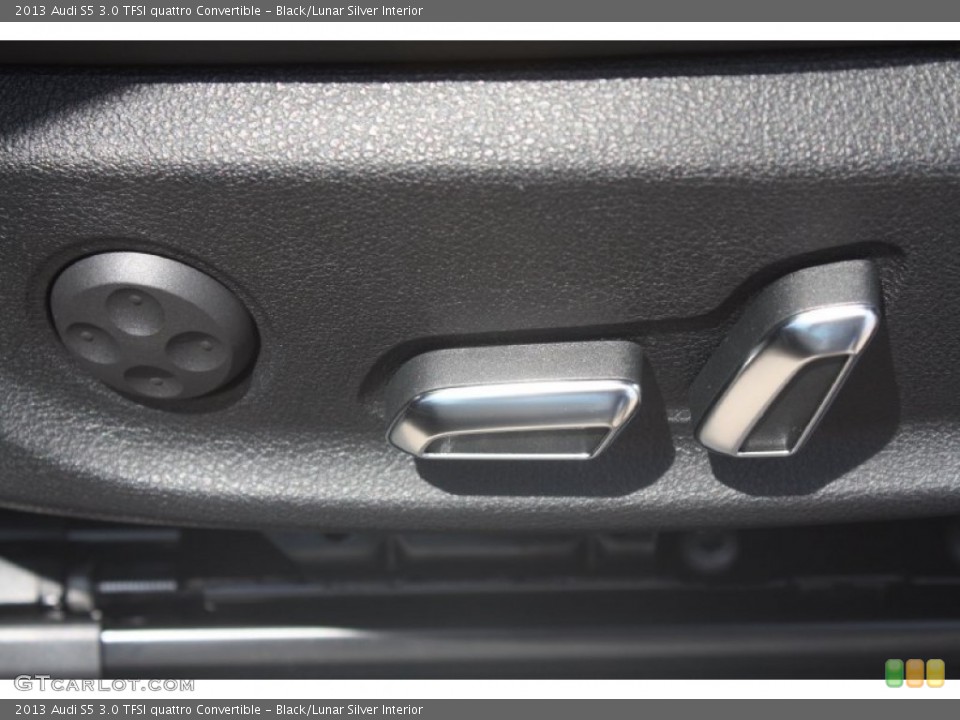 Black/Lunar Silver Interior Controls for the 2013 Audi S5 3.0 TFSI quattro Convertible #81688653