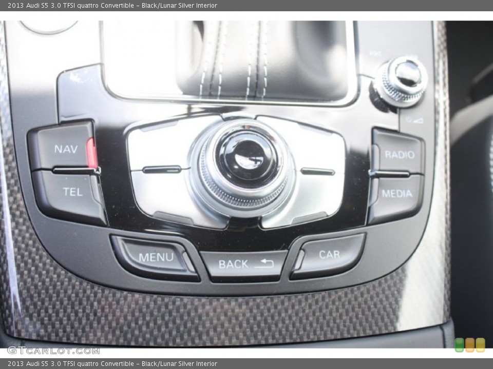 Black/Lunar Silver Interior Controls for the 2013 Audi S5 3.0 TFSI quattro Convertible #81688827