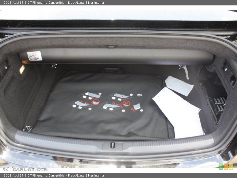 Black/Lunar Silver Interior Trunk for the 2013 Audi S5 3.0 TFSI quattro Convertible #81689030