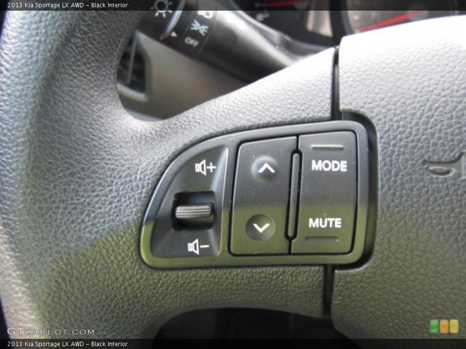 Black Interior Controls for the 2013 Kia Sportage LX AWD #81696669