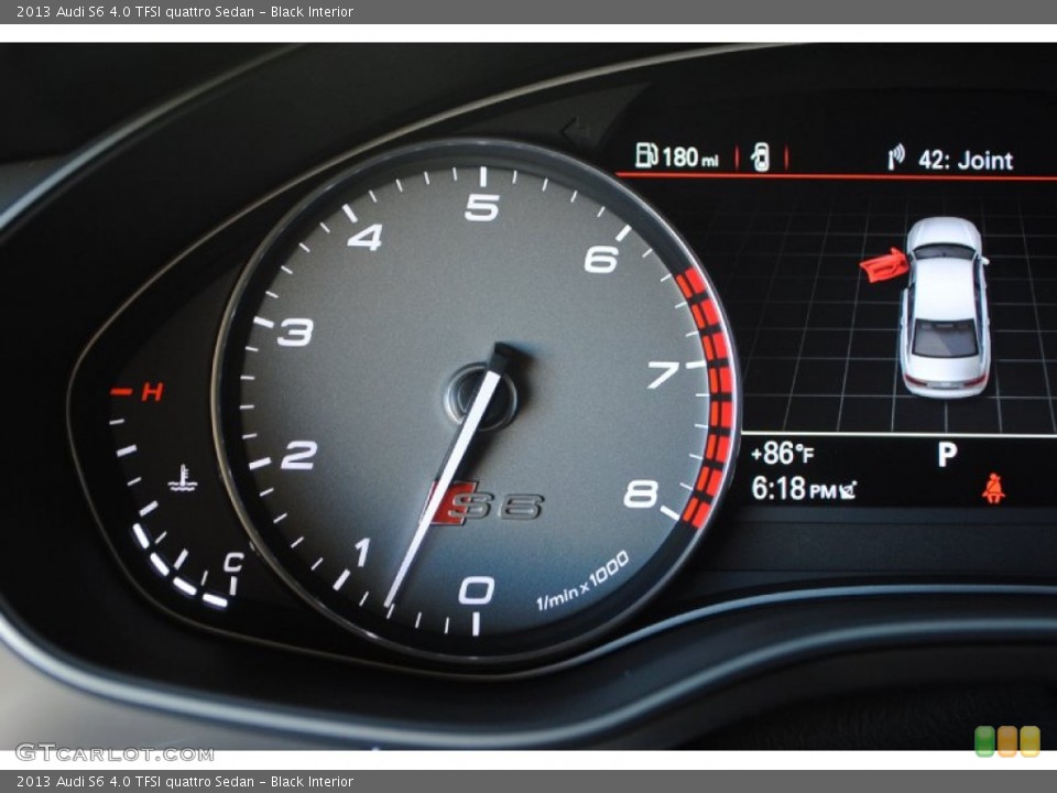 Black Interior Gauges for the 2013 Audi S6 4.0 TFSI quattro Sedan #81699147