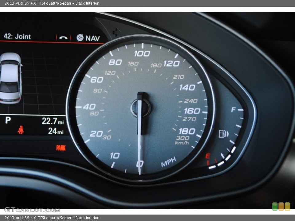 Black Interior Gauges for the 2013 Audi S6 4.0 TFSI quattro Sedan #81699171