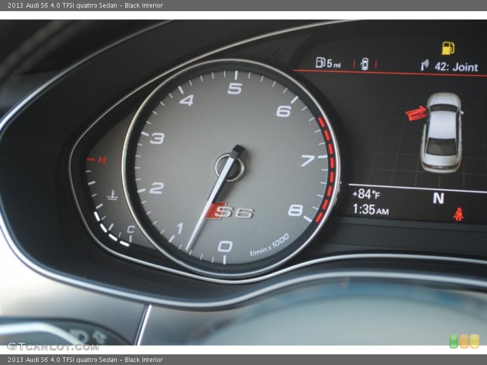 Black Interior Gauges for the 2013 Audi S6 4.0 TFSI quattro Sedan #81699821
