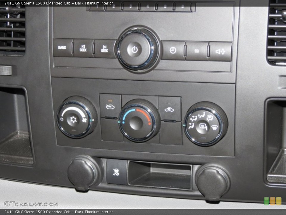 Dark Titanium Interior Controls for the 2011 GMC Sierra 1500 Extended Cab #81701184