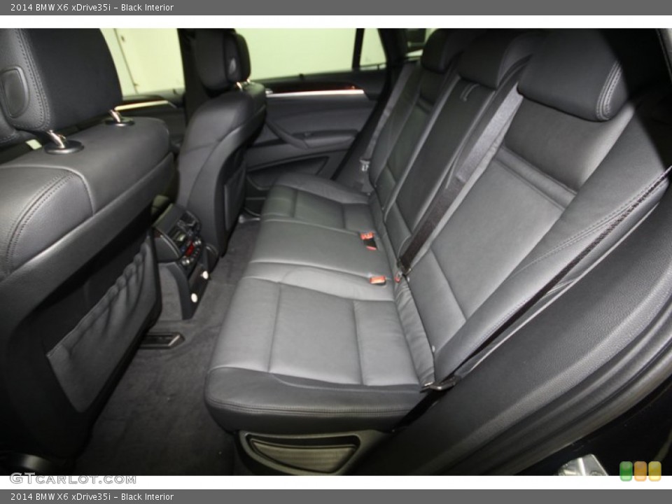 Black Interior Rear Seat for the 2014 BMW X6 xDrive35i #81703187