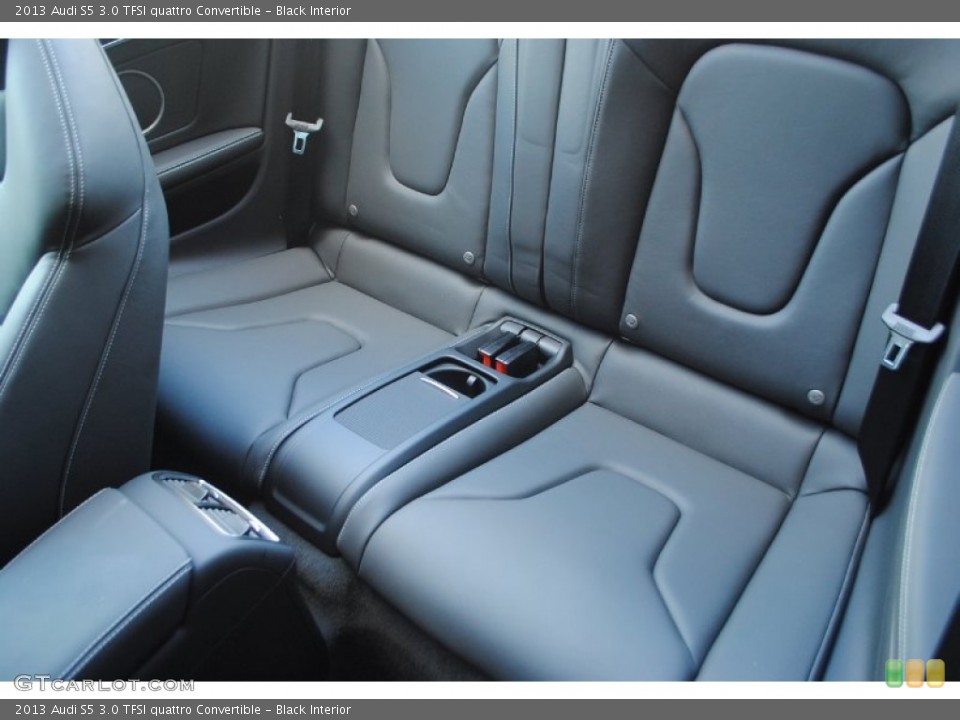 Black Interior Rear Seat for the 2013 Audi S5 3.0 TFSI quattro Convertible #81703404