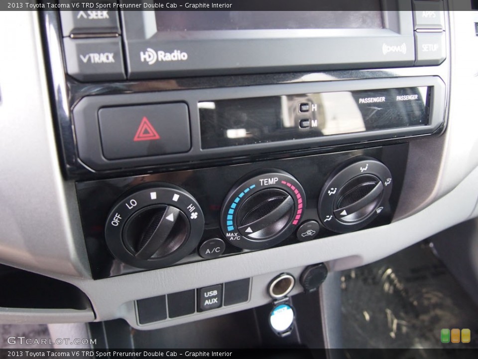 Graphite Interior Controls for the 2013 Toyota Tacoma V6 TRD Sport Prerunner Double Cab #81704755
