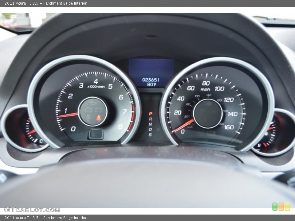 Parchment Beige Interior Gauges for the 2011 Acura TL 3.5 #81705096