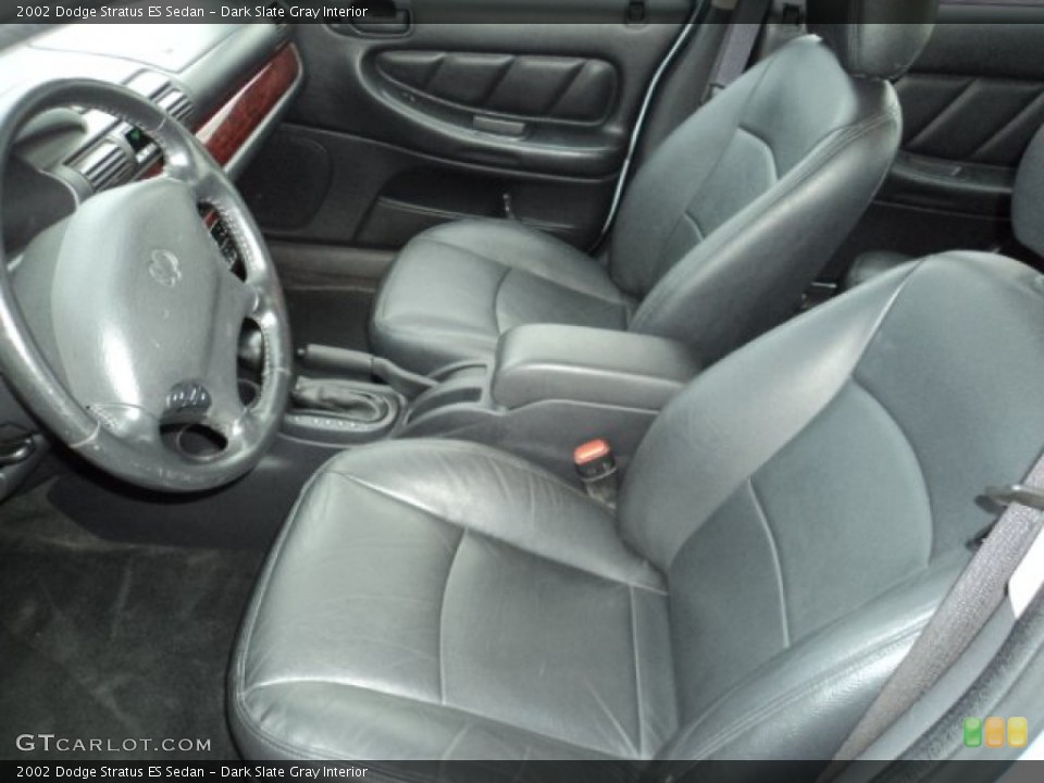 Dark Slate Gray Interior Front Seat for the 2002 Dodge Stratus ES Sedan #81706862