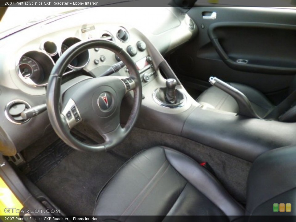 Ebony Interior Prime Interior for the 2007 Pontiac Solstice GXP Roadster #81712690
