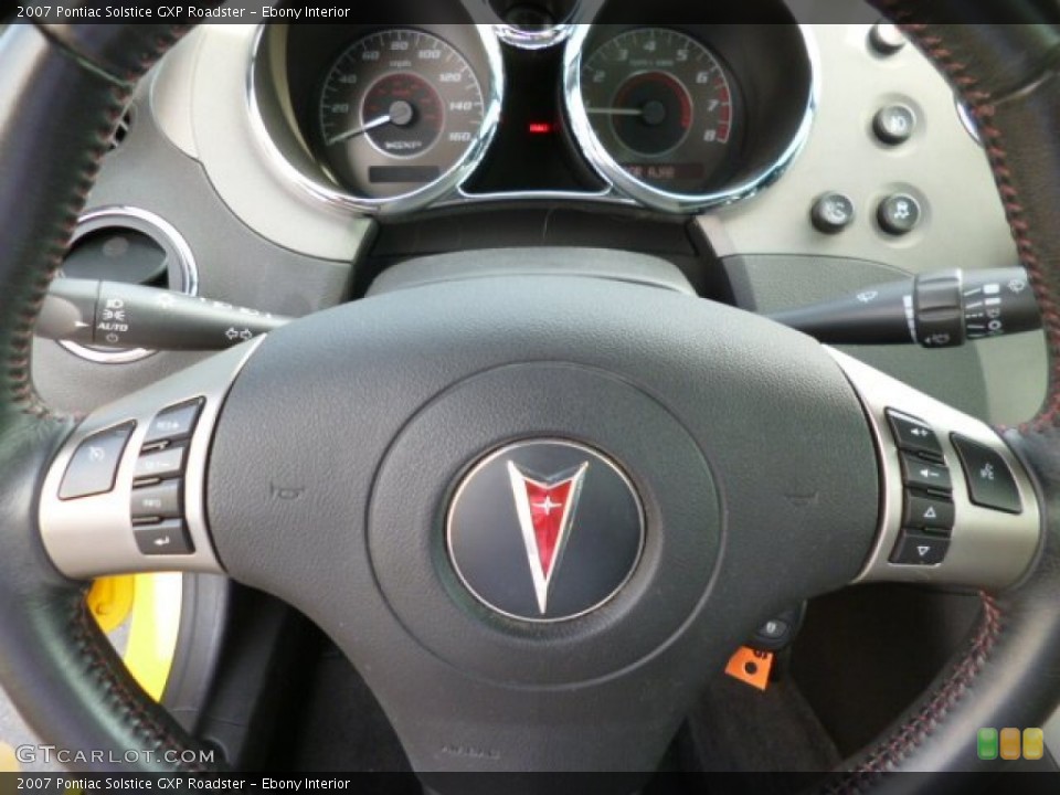 Ebony Interior Steering Wheel for the 2007 Pontiac Solstice GXP Roadster #81712772