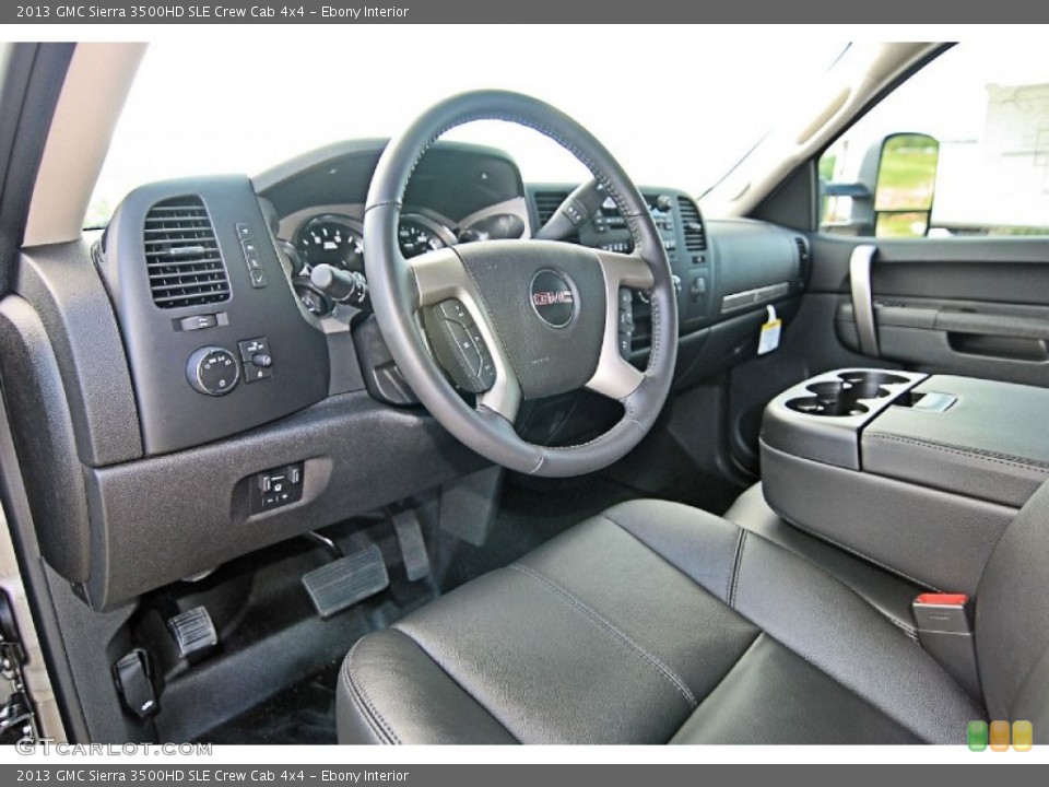 Ebony Interior Prime Interior for the 2013 GMC Sierra 3500HD SLE Crew Cab 4x4 #81713664