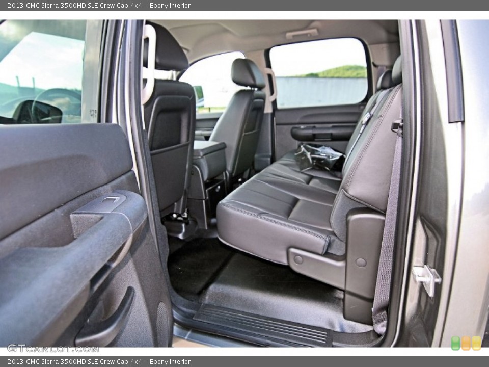 Ebony Interior Rear Seat for the 2013 GMC Sierra 3500HD SLE Crew Cab 4x4 #81713795