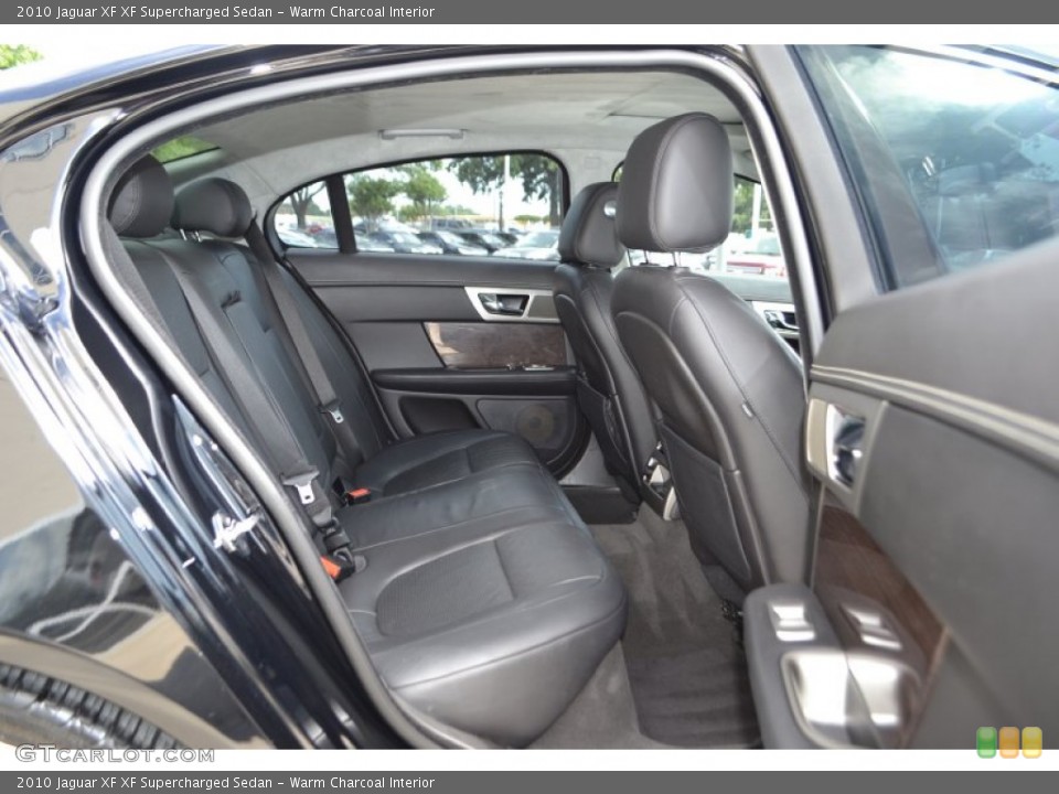 Warm Charcoal Interior Rear Seat for the 2010 Jaguar XF XF Supercharged Sedan #81713846