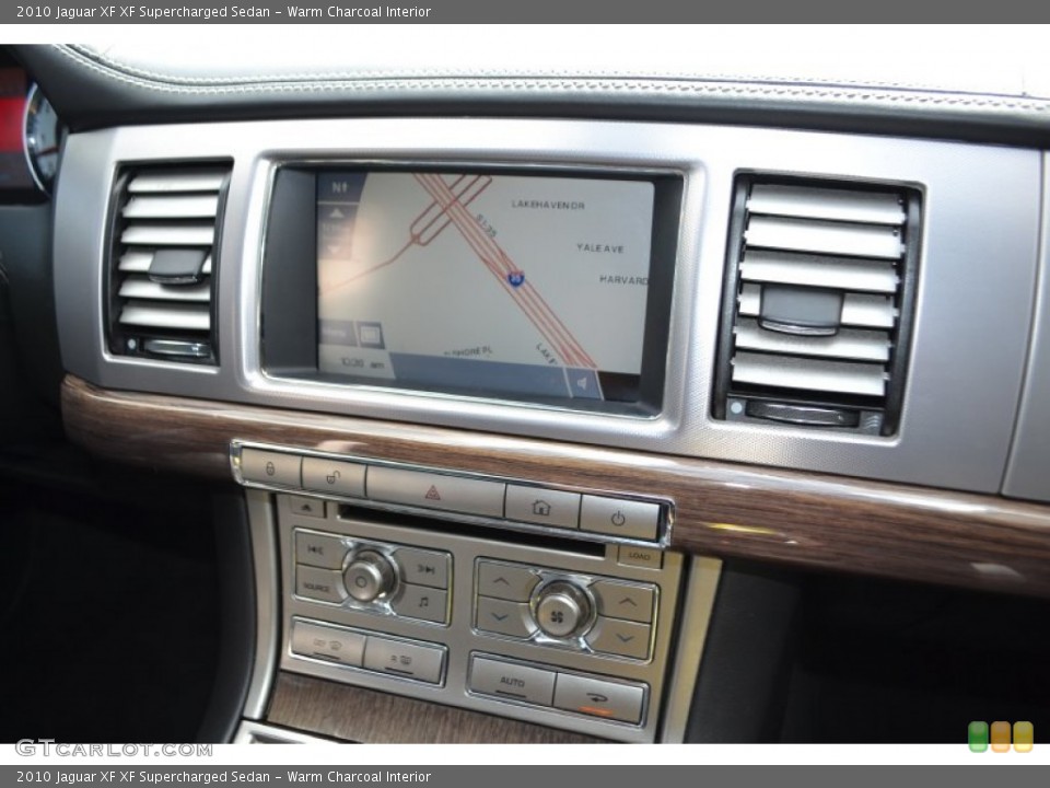 Warm Charcoal Interior Navigation for the 2010 Jaguar XF XF Supercharged Sedan #81713976