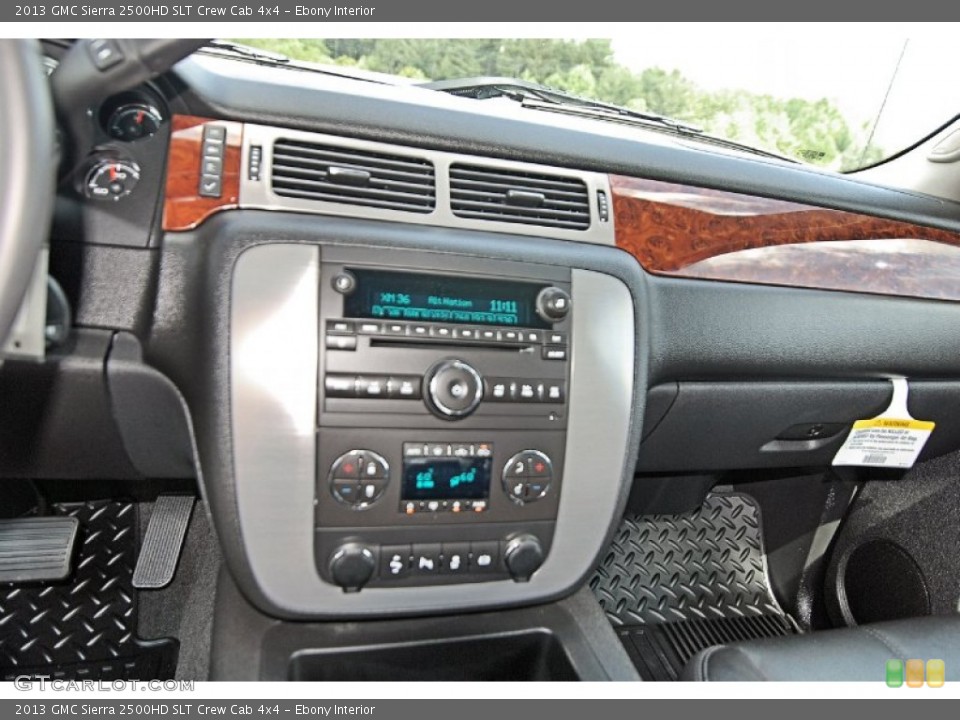 Ebony Interior Controls for the 2013 GMC Sierra 2500HD SLT Crew Cab 4x4 #81715025