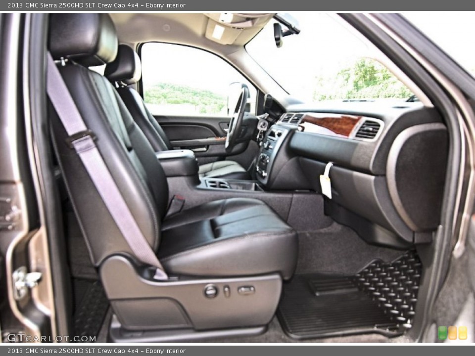 Ebony Interior Front Seat for the 2013 GMC Sierra 2500HD SLT Crew Cab 4x4 #81715079