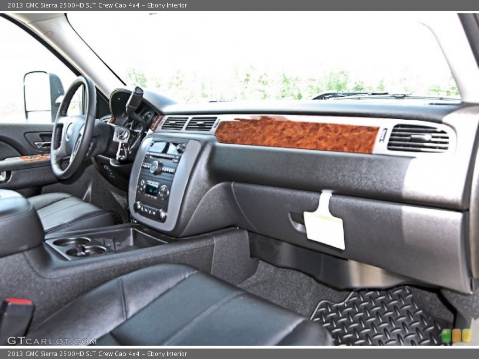 Ebony Interior Dashboard for the 2013 GMC Sierra 2500HD SLT Crew Cab 4x4 #81715101