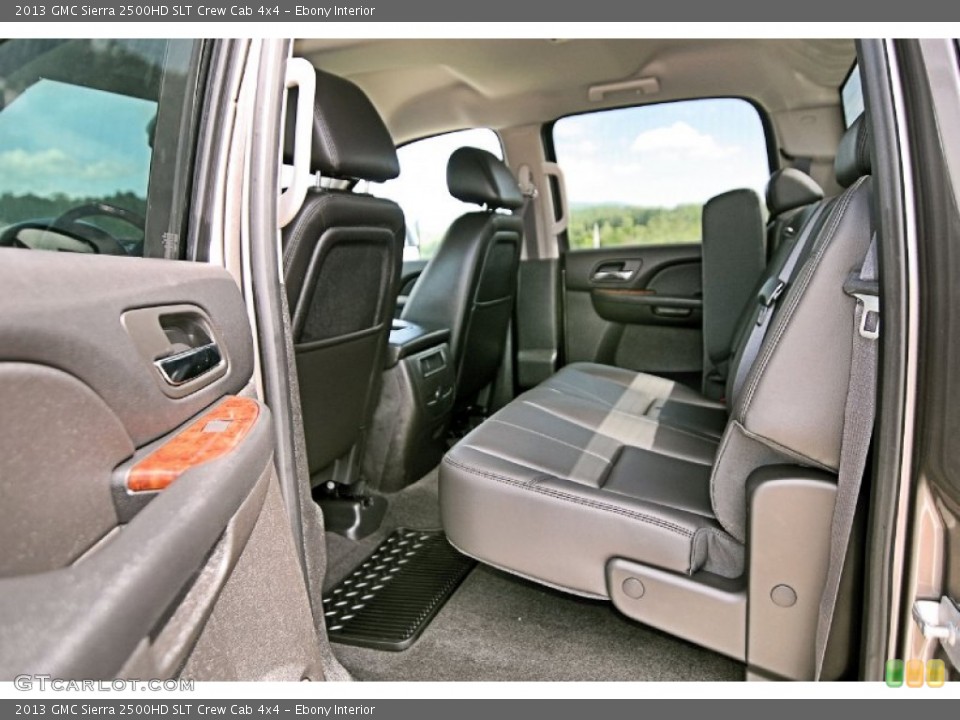 Ebony Interior Rear Seat for the 2013 GMC Sierra 2500HD SLT Crew Cab 4x4 #81715151