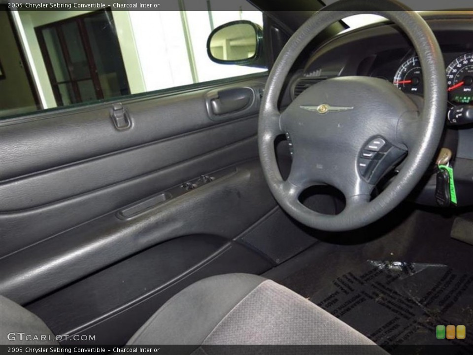 Charcoal Interior Steering Wheel for the 2005 Chrysler Sebring Convertible #81717730