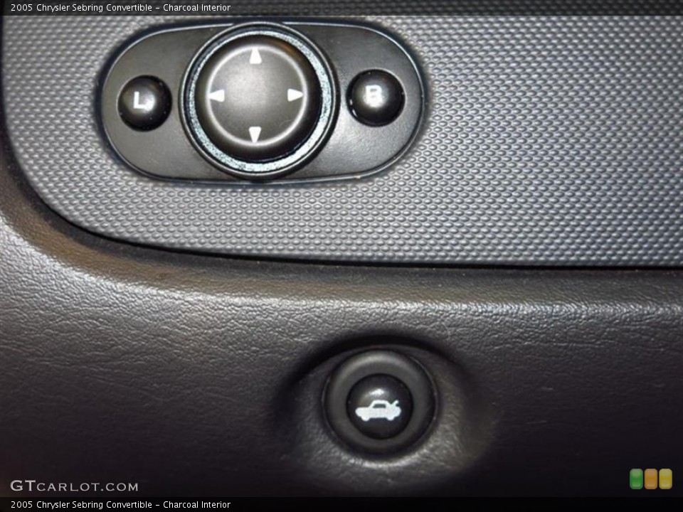 Charcoal Interior Controls for the 2005 Chrysler Sebring Convertible #81717940
