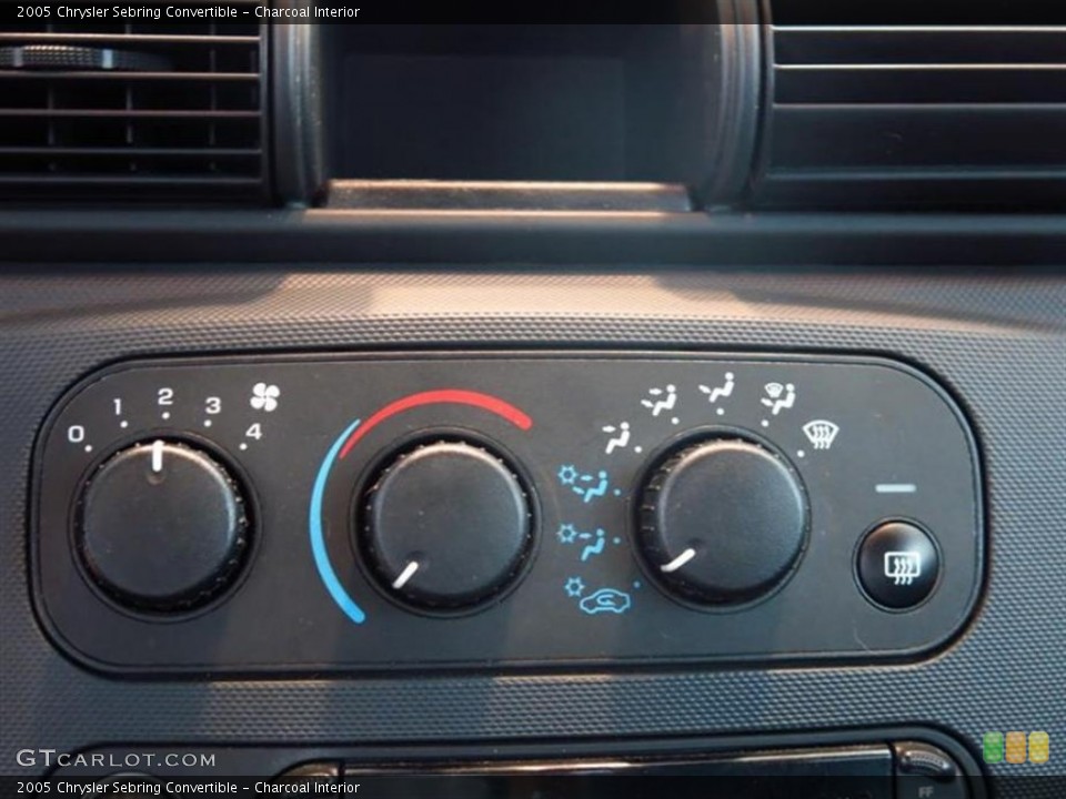 Charcoal Interior Controls for the 2005 Chrysler Sebring Convertible #81717959
