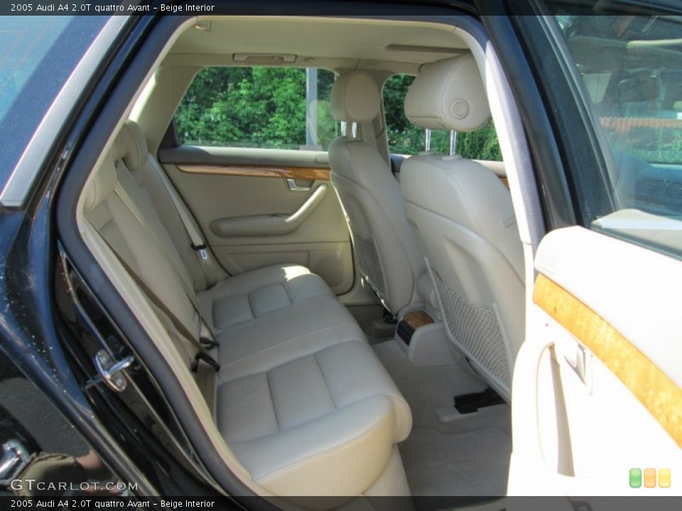 Beige Interior Rear Seat for the 2005 Audi A4 2.0T quattro Avant #81718203