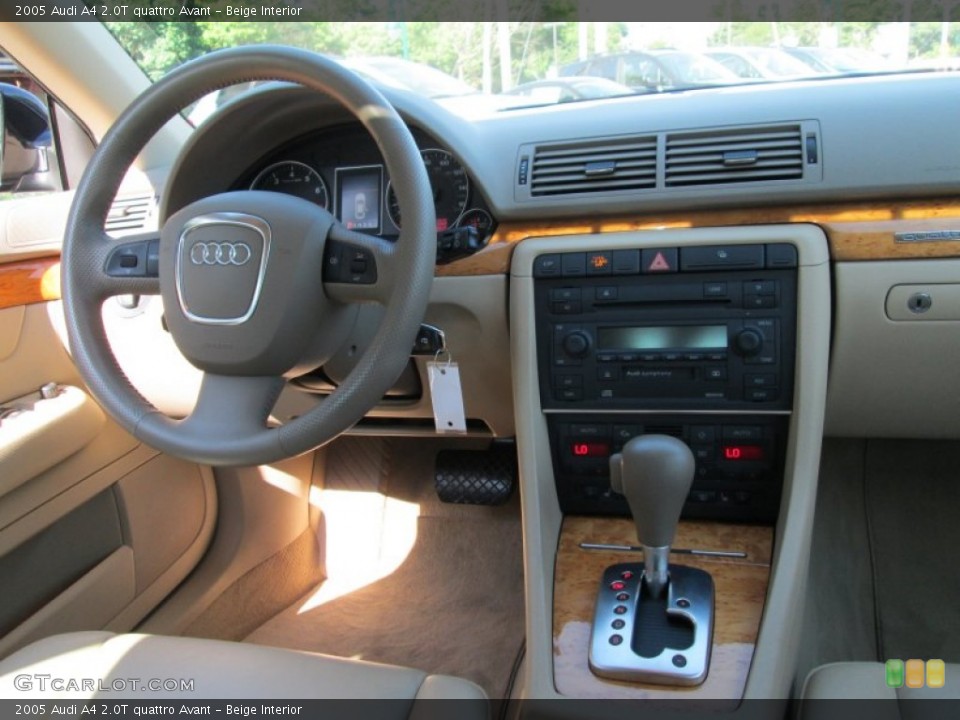 Beige Interior Dashboard for the 2005 Audi A4 2.0T quattro Avant #81718226