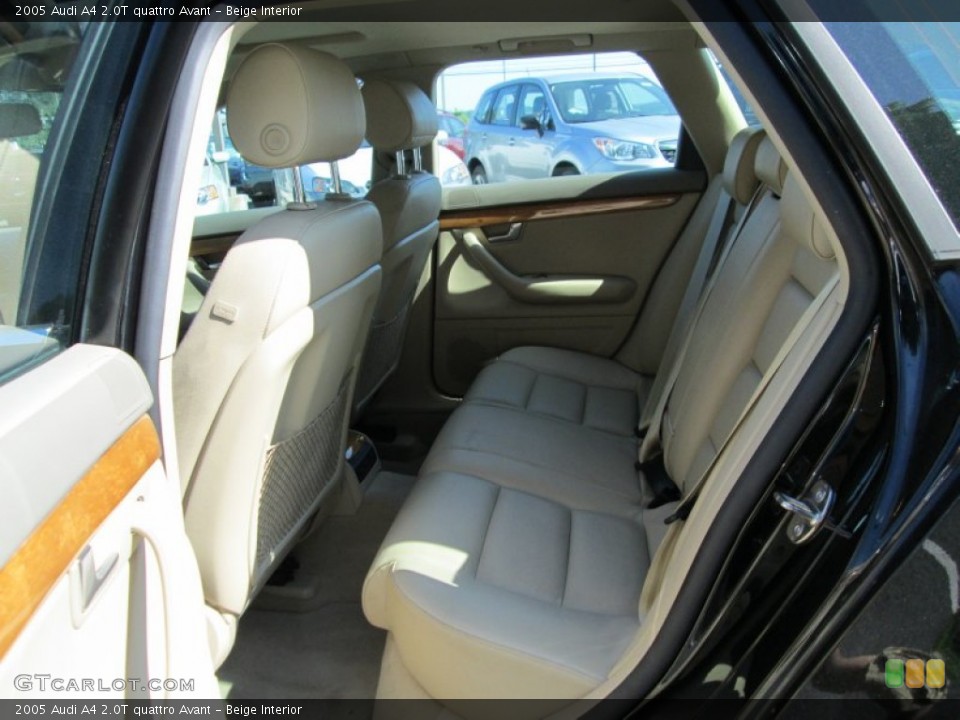 Beige Interior Rear Seat for the 2005 Audi A4 2.0T quattro Avant #81718290