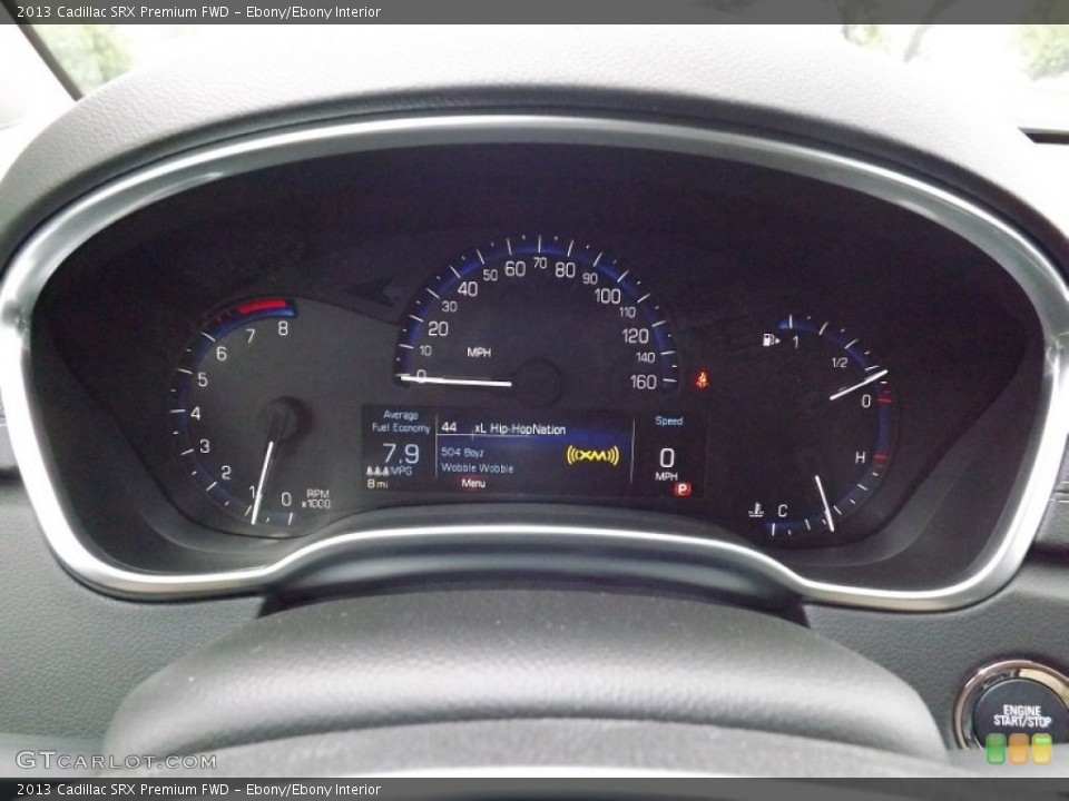 Ebony/Ebony Interior Gauges for the 2013 Cadillac SRX Premium FWD #81719793