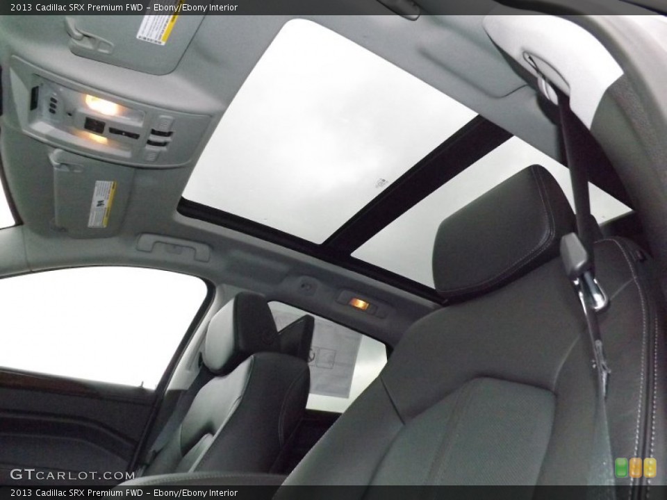 Ebony/Ebony Interior Sunroof for the 2013 Cadillac SRX Premium FWD #81719952