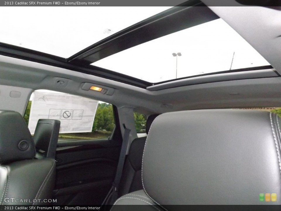 Ebony/Ebony Interior Sunroof for the 2013 Cadillac SRX Premium FWD #81719973
