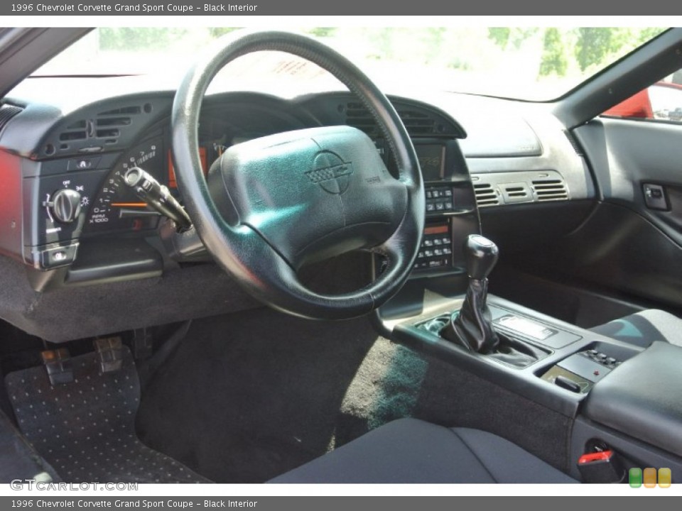 Black Interior Photo for the 1996 Chevrolet Corvette Grand Sport Coupe #81720030