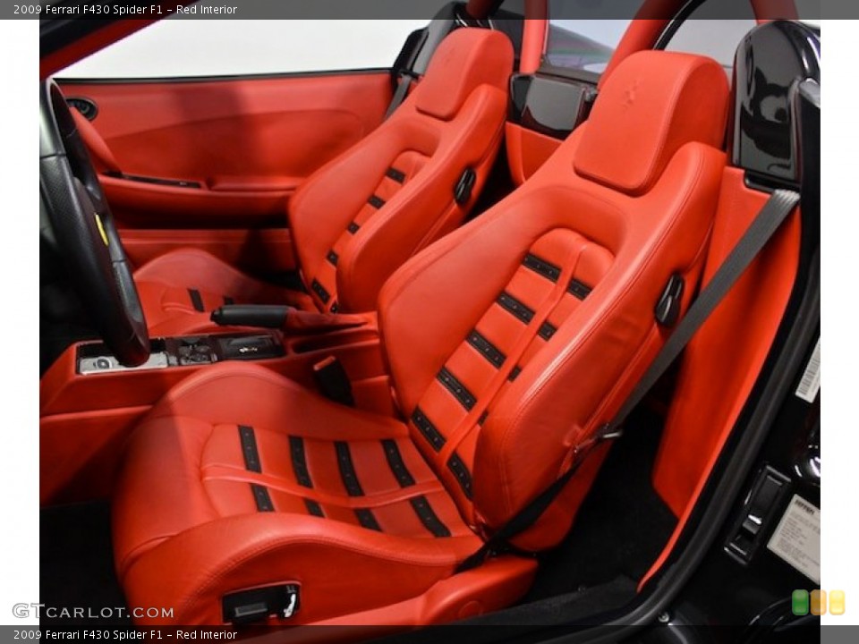Red Interior Front Seat for the 2009 Ferrari F430 Spider F1 #81720918